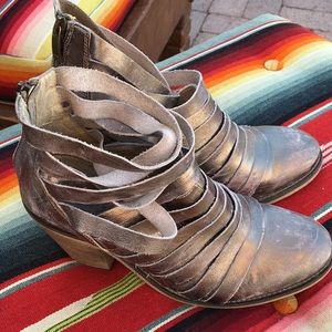 Free People Strappy Hybrid Booties Size 8